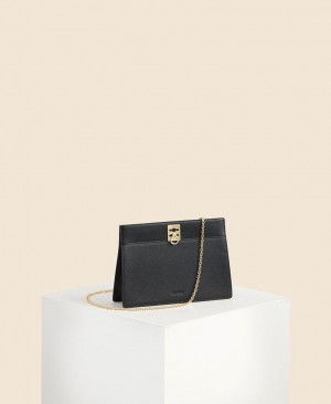 Geanta Crossbody Cafuné Stance Chain Dama Negrii | GXD8738WK