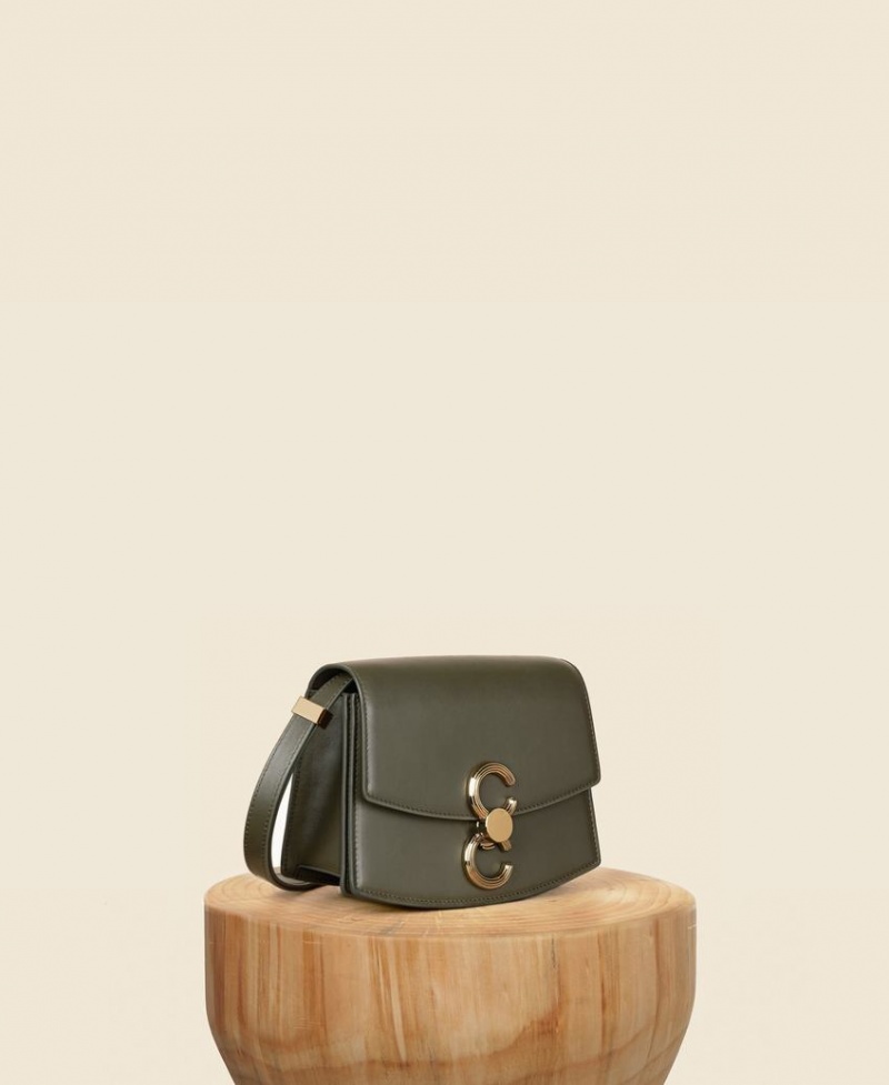 Geanta Crossbody Cafuné Small Pendulum Dama Verzi Inchis | UBI5353WU