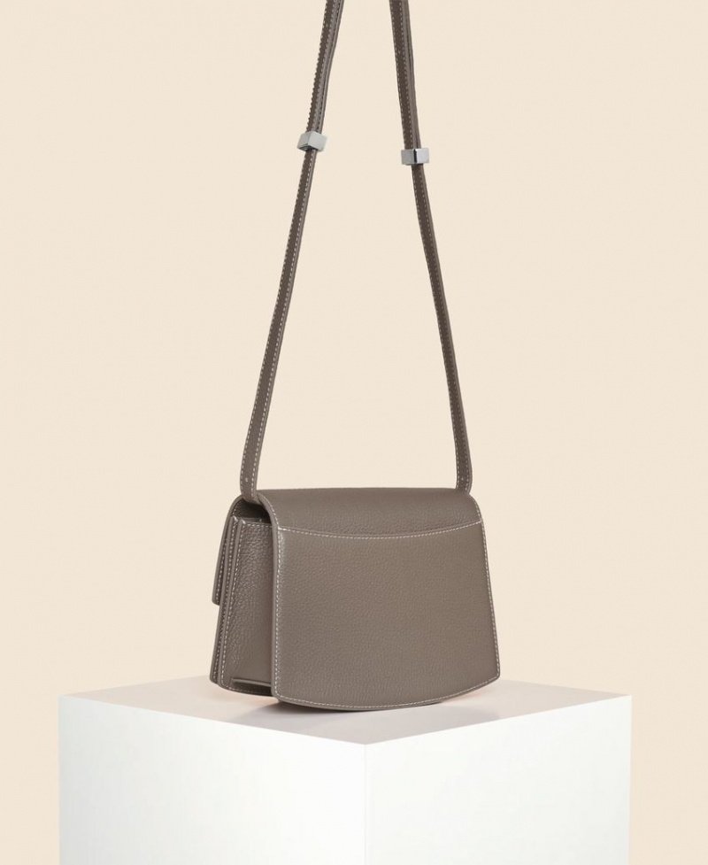 Geanta Crossbody Cafuné Small Pendulum Dama Gri Maro | AFB8329JW