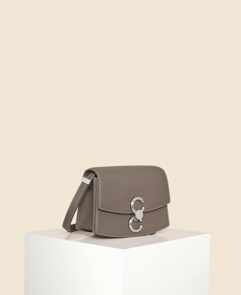 Geanta Crossbody Cafuné Small Pendulum Dama Gri Maro | AFB8329JW