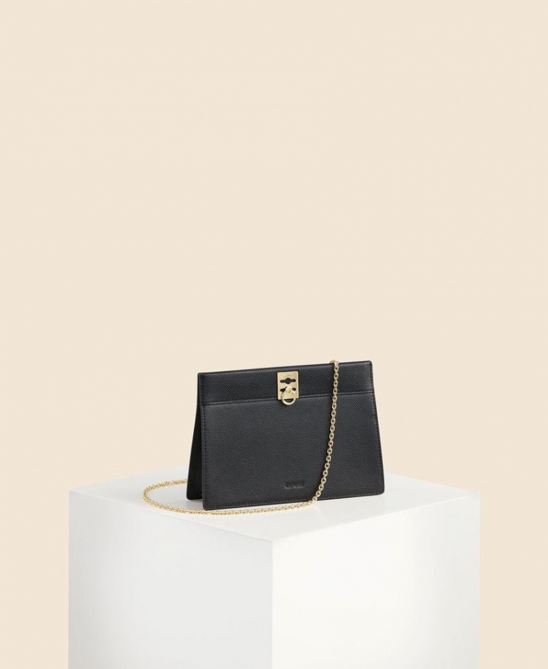 Geanta Crossbody Cafuné Stance Chain Dama Negrii | GXD8738WK